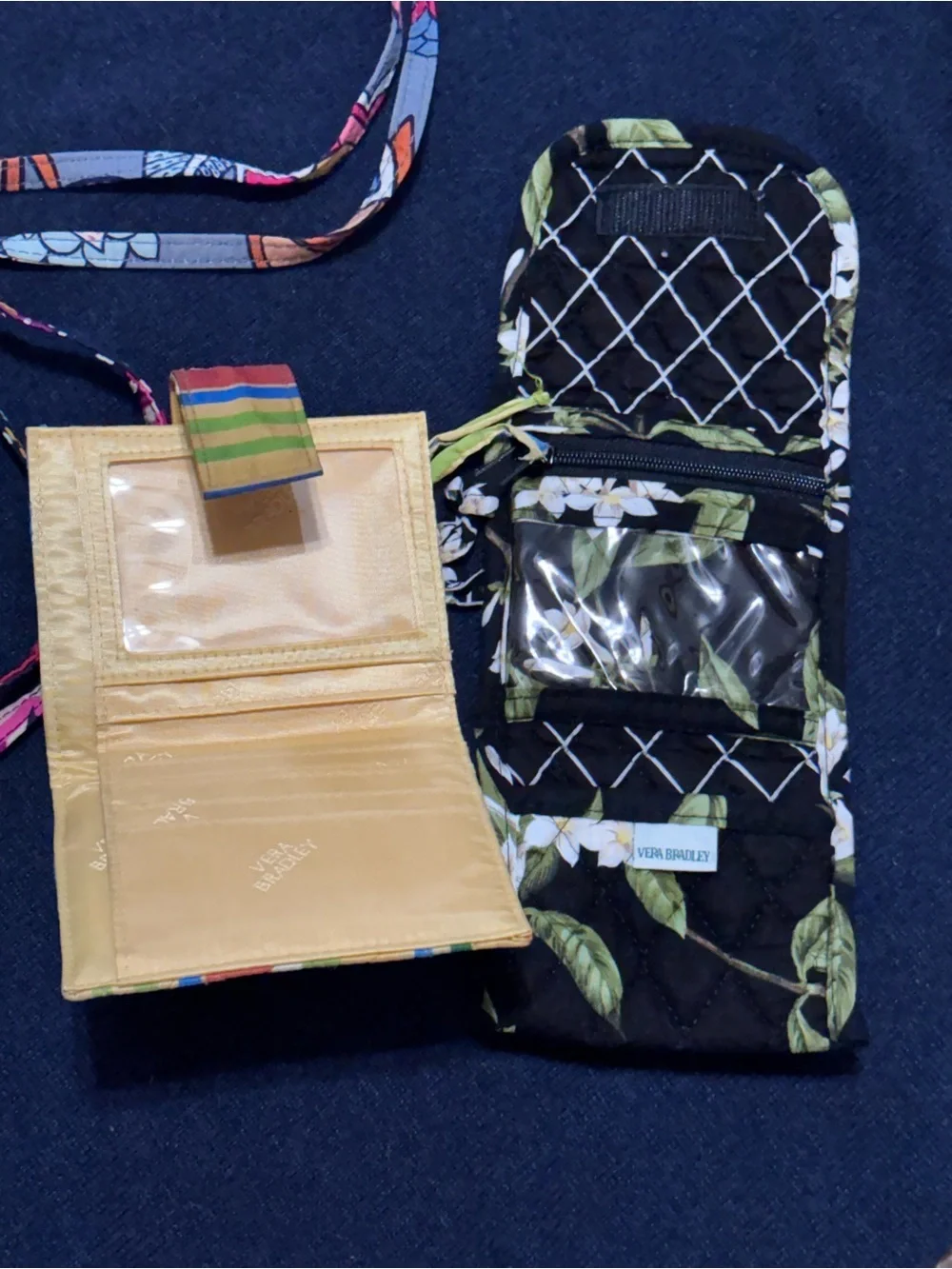 Vera Bradley Wallet & lanyard Bundle-  Retired Prints - lot of 4